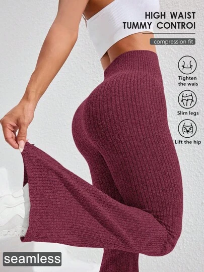 Core Rhythm Women's High Waist Seamless Sports Yoga Leggings Flare Leggings Wide Leg Leggings Seamless Flare Leggings High Waisted Flare Leggings Yoga Pants Flare High Waisted Leggings Seamless Leggings Flare Workout Pants Seamless Wide Leg Leggings High Waisted Seamless Leggings