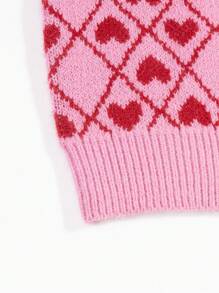 Manfinity CasualKnits Maglia smanicata casual da uomo in maglia con motivo a cuori