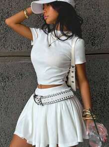 Coolane Kids Teen Girls Spring/Summer Two Pieces Outfits For Daily Wear,Back To School, Y2K,Streetwear ,Petite Clothing