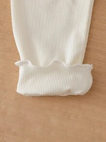 SHEIN Vintaside Kids 3 piezas Leggings de verano para niña, con decoración de moño, pantalones elegantes y transpirables para uso en verano