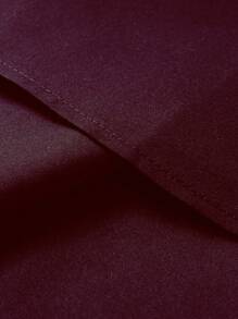 Manfinity Nomadique 男士长袖西部牛仔风格衬衫 男士西部衬衫 勃艮第男士衬衫 牛仔男士衬衫 栗色男士衬衫 男士西部衬衫 - 酒紅色 - 查看 8