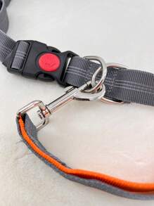 宠物狗跑步牵引绳解放双手，夜间反光钢丝牵引带，户外跑步遛狗绳，宠物用品 - 淺灰色 - 查看 10