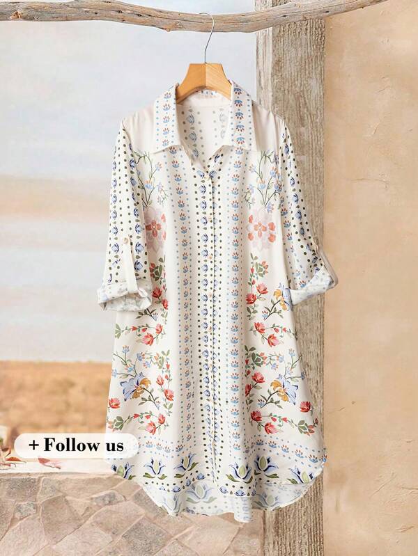 Rusticease 复古服饰 女装 女式中长连衣裙