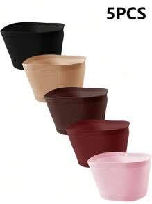 BloomMama 5件装3D无缝吊带背心文胸无衬垫孕妇内衣 - 彩色 - 查看 7