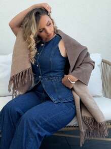 Jeta Ari 1 CHIẾC KHĂN QUÀNG CỔ THƯỜNG NGÀY CHO PHỤ NỮ - Cà phê nâu - Xem 4