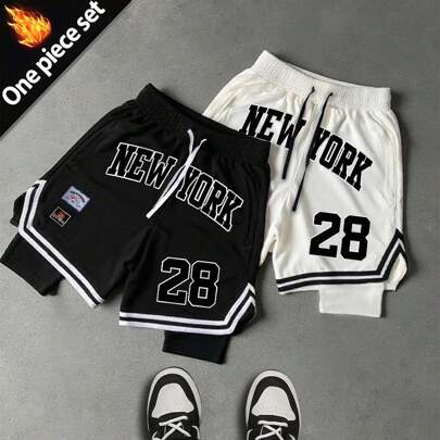 Men's Letter Print …