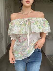 Modelyn 时尚浪漫假日新款刺绣白色女士衬衫 - 白色 - 查看 6