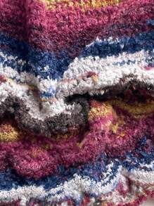 Soleia 复古休闲渐变棕色吊带背心露背系带针织毛衣上衣 - 彩色 - 查看 8