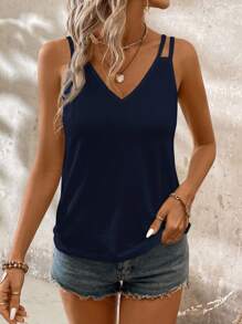 SHEIN LUNE Top de tirantes doble sólido