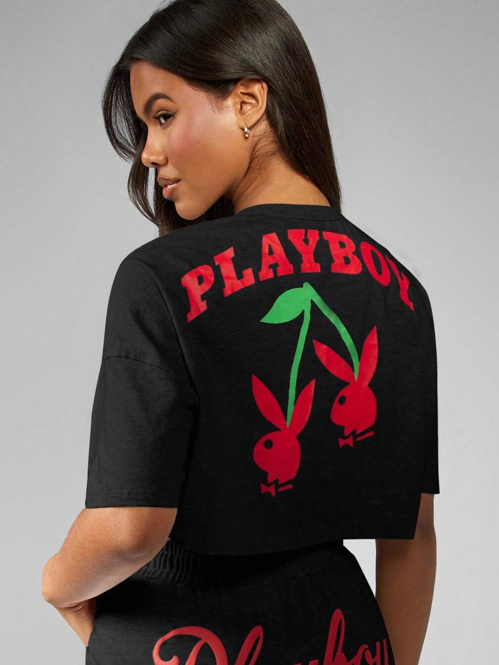 missguided playboy t shirt dress Missguided x Playboy Oversized T-Shirt Dress With Cinched Waist And Logo  PrintMISSGUIDED