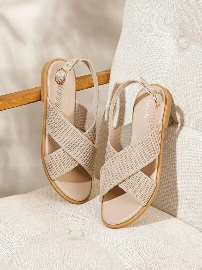 Ressula Sandale plate confortabile pentru femei la modă