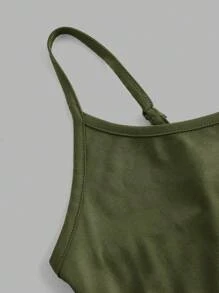 SHEIN EZwear 4 chiếc áo ba lỗ đơn giản tối giản dành cho nữ, thích hợp cho mùa hè - Nhiều màu - Xem 3