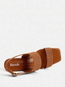 Ressula Damen Mode braune bequeme Lässig Loafer