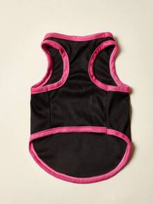 PETSIN 1 件宠物猫狗通用背心蝴蝶结豹纹时尚休闲舒适透气狗背心