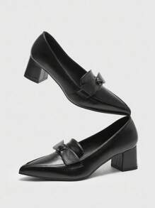 CUCCOO BIZCHIC Women's Fashionable High Heel Pumps For Commuting And Daily Wear - Black - View 9
