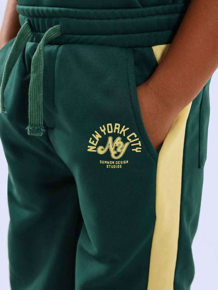 New York Design Studios Collection Soft Varsity Style Athleisure Streetwear Co-Ord Set