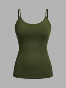 SHEIN EZwear 4 chiếc áo ba lỗ đơn giản tối giản dành cho nữ, thích hợp cho mùa hè - Nhiều màu - Xem 8