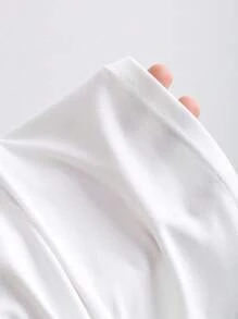 Sweetra Y2K 性感扭纹露背褶皱短款背心，百搭简约 - 彩色 - 查看 5