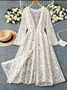 DreamSkyne Plus Size Women's Elegant Knit Jacquard Cardigan Sweater, Lightweight Casual Outerwear Suitable For Home, Daily Commute, Outdoor And Vacation Fall Winter Cloth For Women Autumn