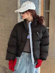 DAZY 青少年（女孩）冬季短款纯色羽绒服