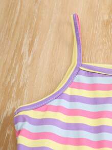 SHEIN 5pcs/Set Girls' Solid Color Spaghetti Strap Dresses, Suitable For Layering, Indoor And Outdoor Wear  Back To School Girls Toddler Summer Dresses Kids Sun Dresses Girls Pastel Summer Dress Rainbow Dresses For Kids Kids Summer Dresses