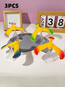 1/3PCS Random Color Balanced Eagle Leisure And Entertainment Toy Transparent Pyramid Basic Creative Stress-Resistant Toy Birthday Gift - Multicolor - View 5