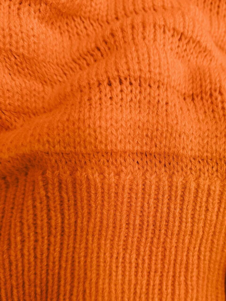 Plus Size Women's Solid Color Batwing Sleeve Loose Pullover Sweater,Autumn,Fall Women's Clothes Plus Size Orange Sweater,Fall Clothes For Women Winter