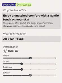 OutZeal 女式弹力速干柔软筒形徒步裤，日常户外徒步裤 - 軍綠色 - 查看 5