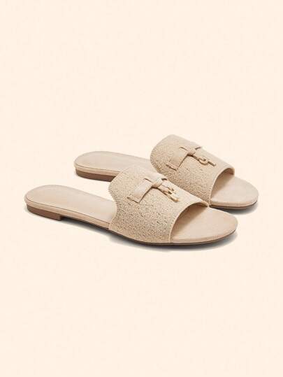 CUCCOO BASICS Casual Versatile Comfortable Women Flat Sandals For Christmas Spring Shoes