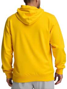 Diesel 男式长袖连帽运动衫，带口袋和抽绳 - 黃色 - 查看 2