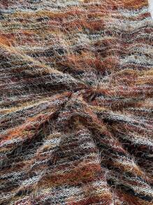 Soleia 全新时尚度假红色针织条纹露背迷你连衣裙 - 彩色 - 查看 6