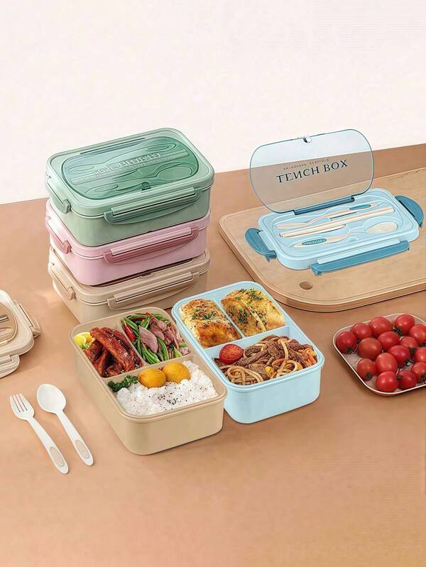 Set Of Multi-Functional Compartments Insulated Lunch Box Set | Hot Food Containers With Dividers, Cutlery And Sauce Jars | Leak-Proof Bento Box For Office/School/Picnic, Including Cupcake Padding,Compartments, Insulated Lunch Boxes, Microwave Oven, Stainless Steel Bento Boxes, Student Lunch Boxes, For Girls To Work