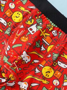 3件装男童疯狂怪物印花柔软棉质平角内裤 - 彩色 - 查看 5