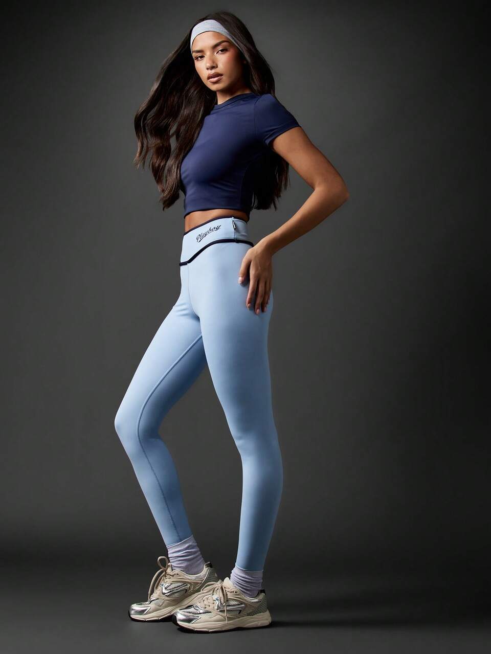 Missguided x Playboy Leggings vita alta retrò, fondo antiscivolo, design senza cuciture, pantaloni da ginnastica e fitness
