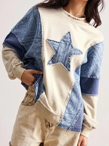 Bohemela 大码女式休闲宽松长袖运动衫 - 彩色 - 查看 2