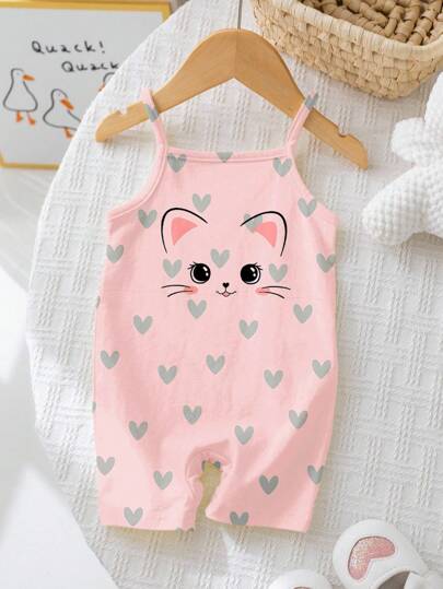 SHEIN رومبير كاجوال بأربطة للأطفال البنات، مناسب للربيع/الصيف