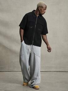 STYNVO Quần PAVTROS Manfinity Streetrush phong cách đường phố phổ biến dành cho nam, Quần thường ngày ngoài trời phù hợp với INS, Quà tặng cho bạn trai/chồng, Quà tặng Giáng sinh, Quần ống rộng, Phong cách những năm 2000, Mùa đông ấm áp, Giáng sinh - Màu Xám nhạt - Xem 6