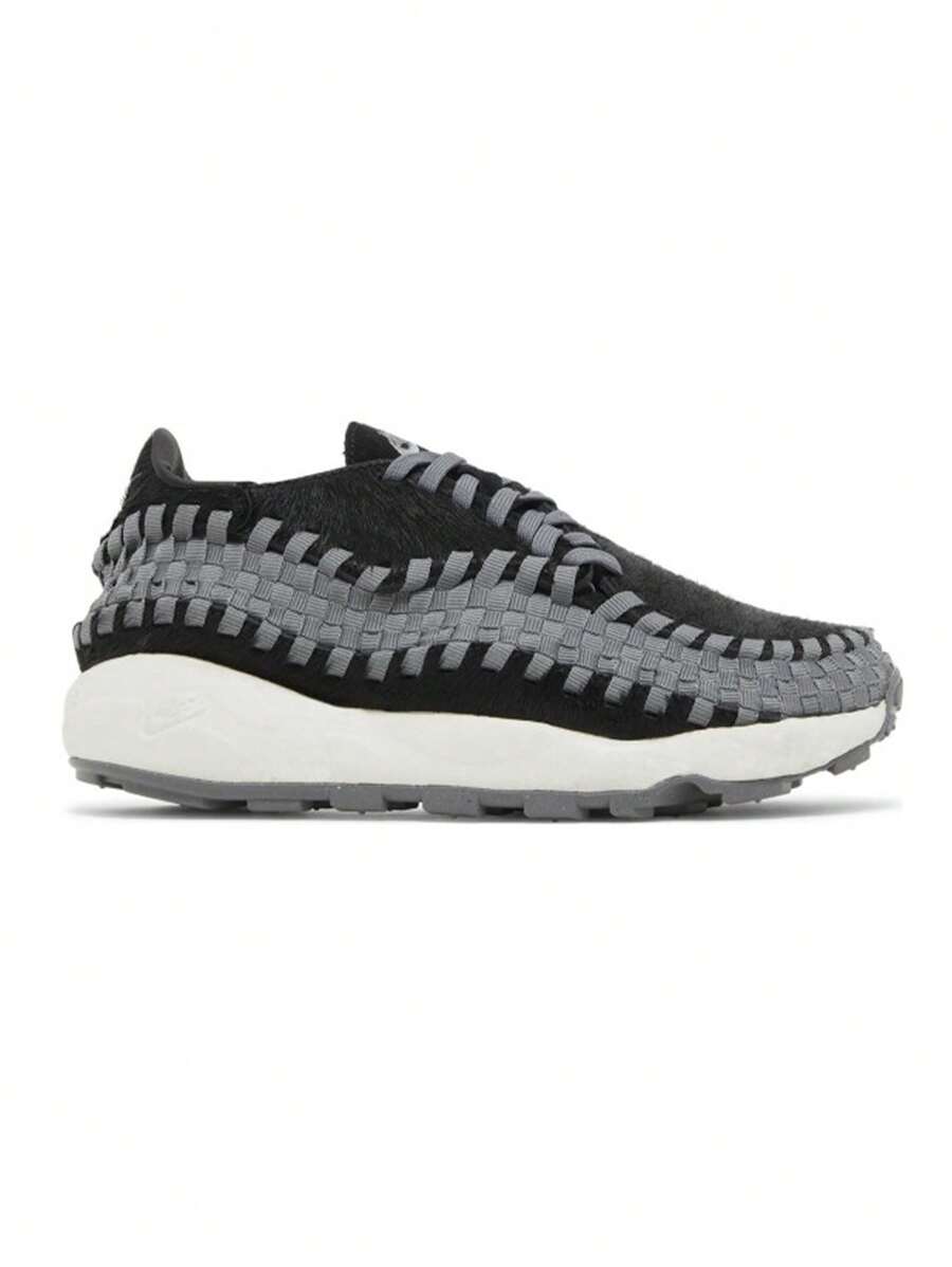 Nike AIR FOOTSCAPE WOVEN - Black/Smoke Grey/Sail - View 1