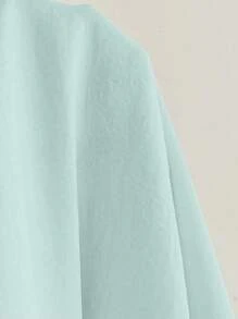 Franclia 3D刺绣蝴蝶长袖衬衫，春季韩版宽松休闲校园时尚上衣，适合大学女生春季秋季服装