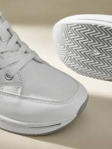 CUCCOO EASI 女士黑色厚底坡跟运动鞋 - 白色 - 查看 9