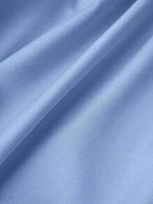 Chiquease 女式纯色褶饰挂脖系带宽松中长连衣裙