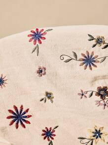 Easelle Áo sơ mi Bohemian phương Tây rộng rãi thêu tay đèn lồng phía trước - Màu be - Xem 7