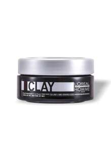 L'Oréal Professionnel Homme Strong Hold Clay 50 Ml - 黑與白 - 查看 1