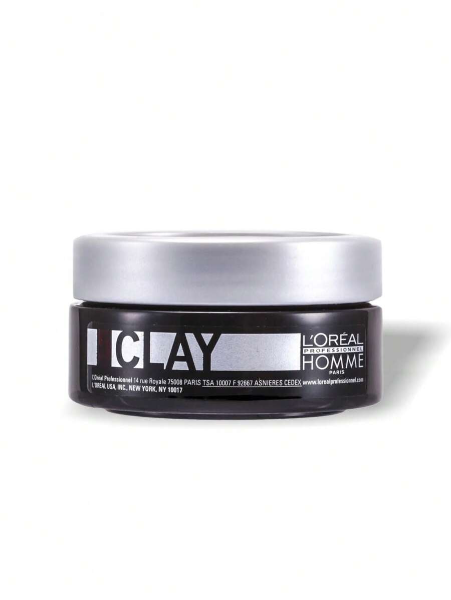 L'Oréal Professionnel Homme Strong Hold Clay 50 Ml - 黑與白 - 查看 1