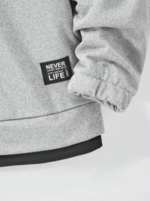 2pcs/Set Men & Teenage Boys Casual Round Neck Sweatshirt & Sports Outfit Set, Spring/Autumn Fall Winter