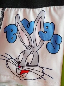 LOONEY TUNES X SHEIN 3 pièces Boxers pour jeune garçon avec motif de bande dessinée