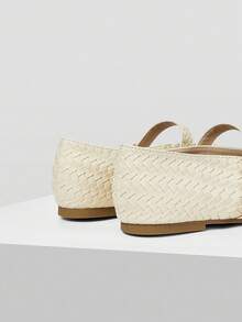 MOTF PU LEATHER MARY JANE FLAT SHOES FOR CHRISTMAS - Apricot - View 4