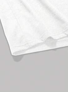 Manfinity Dauomo Men's Simple Print Crew Neck Short Sleeve T-Shirt