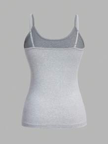 SHEIN EZwear 4 chiếc áo ba lỗ đơn giản tối giản dành cho nữ, thích hợp cho mùa hè - Nhiều màu - Xem 6