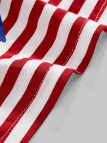 ROMWE J-Fashion Top bandeau fruncido con estampado de lema y estrella para la cintura para mujeres, estilo Y2K